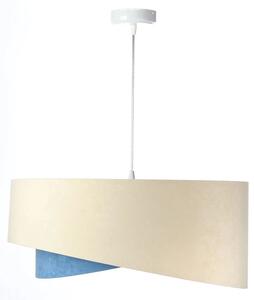Beżowo-srebrna nowoczesna lampa wisząca - EX998-Olida