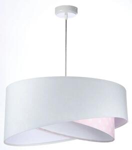 Biało-różowa lampa wisząca z wzorem - EX1000-Felisa