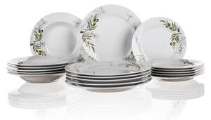 Banquet Porcelanowy zestaw talerzy OLIVES 18 szt
