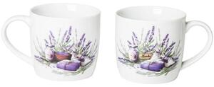 Banquet Kubki ceramiczne LAVENDER 360 ml 2 szt