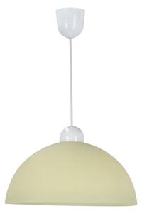 Kremowa lampa wisząca ze szklanym kloszem ø 22 cm Vanilia – Candellux Lighting