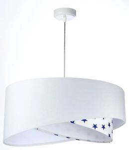Biała lampa wisząca z gwiazdkami dla dziecka - EXX10-Elza