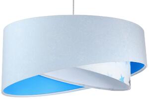 Biało-niebieska lampa wisząca dla dziecka - EXX09-Masza