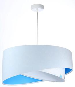 Biało-niebieska lampa wisząca dla dziecka - EXX09-Masza
