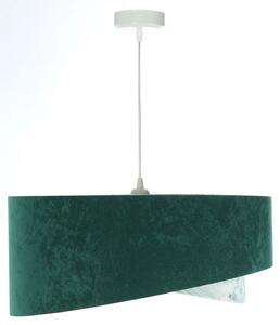 Zielona welurowa lampa wisząca - EXX11-Gelva