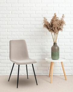 Krzesło kuchnia jadalnia salon tapicerowane welur velvet Nova KT110 taupe