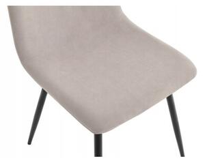 Krzesło kuchnia jadalnia salon tapicerowane welur velvet Nova KT110 taupe