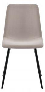 Krzesło kuchnia jadalnia salon tapicerowane welur velvet Nova KT110 taupe
