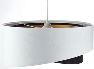Biało-czarna welurowa lampa wisząca - EXX22-Modera
