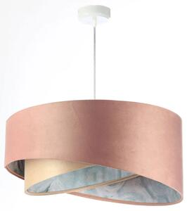 Kolorowa lampa wisząca welurowa z abażurem - EXX24-Mevas
