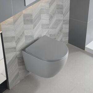 Miska WC HYDROSAN MIZU-MTGR-RIM-03 Owalny Szary mat