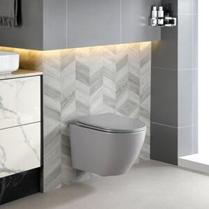 Miska WC HYDROSAN MIZU-MTGR-RIM-03 Owalny Szary mat