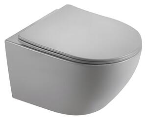 Miska WC HYDROSAN MIZU-MTGR-RIM-03 Owalny Szary mat