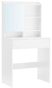 Toaletka z lustrem LUNAVI 70x40 cm, biała