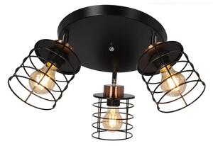 Czarna metalowa lampa sufitowa Glob – Candellux Lighting