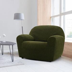 Super streczowe pokrowce NIAGARA zielone fotel (sz. 70 - 110 cm)