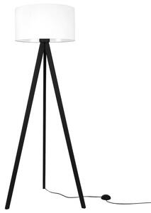 Lampa podłogowa trójnóg czarny Light Home LH Gaja 1xE27 44cm abażur walec biały