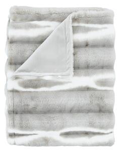 Jasnoszary koc ze sztucznego futra 130x170 cm Flint – Catherine Lansfield