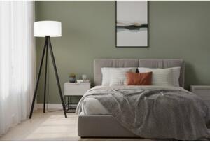 Lampa podłogowa trójnóg czarny Light Home LH Gaja 1xE27 44cm abażur walec biały