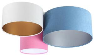 Kolorowy welurowy plafon abażurowy - EXX59-Lenisa