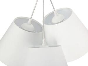 Biała nowoczesna lampa wisząca stożek - EXX67-Semina