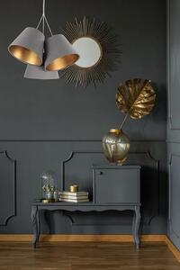 Szaro-złota lampa wisząca glamour - EXX68-Botina