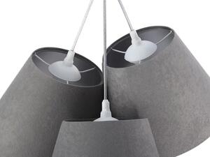 Szaro-srebrna lampa wisząca stożki - EXX68-Botina