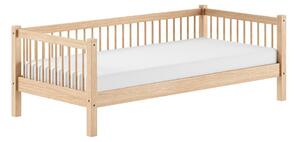 Łóżko dziecięce z litego drewna bukowego ze stelażem 90x200 cm w naturalnym kolorze Forrest – Vipack