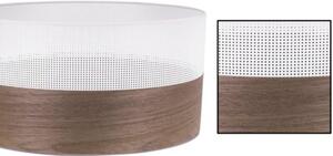 Lampa podłogowa trójnóg biały Light Home LH Wood 1xE27 45cm abażur walec biały/fornir F04