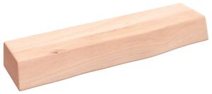 Półka, 40x10x6 cm, surowe lite drewno dębowe