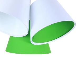 Biało-zielona potrójna lampa wisząca dziecięca - EXX72-Mirella
