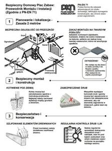 Plac zabaw dla dzieci MAŁY RAJ 3 niebieska Zjeżdżalnia, 2x Huśtawka, Piaskownica, Drabinka, Ścianka, Wieża, Linka do wspinaczki, 1kpl