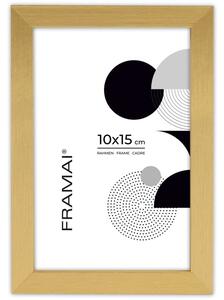 Ramka na zdjęcia 10x15 cm rama MDF ramki do zdjęć 15x10 cm kolor złoty FRAMAI®