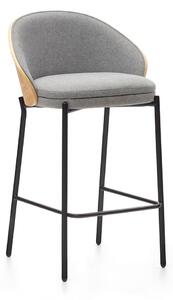 Szaro-naturalny hoker (wysokość siedziska 65 cm) Eamy – Kave Home