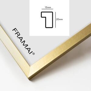 Ramka na zdjęcia 10x15 cm rama MDF ramki do zdjęć 15x10 cm kolor złoty FRAMAI®