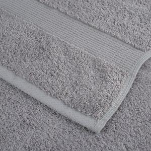 Ręczniki premium, solund, 2 szt., szare, 100x200 cm, 600 g/m²