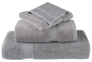 Ręczniki premium, solund, 2 szt., szare, 100x200 cm, 600 g/m²