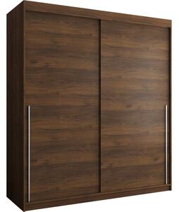 Szafa przesuwna Garderoba SIMA T 180 orzech + u. srebrny