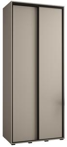 Szafa przesuwna wysoka Dakota 1 120, gł. 60 cm kaszmir + kaszmir + czarny