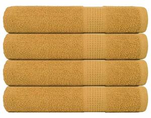 Ręczniki frogn 4 szt. złoty 100x200 cm 360 g/m²