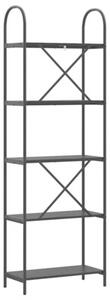 Półka na książki czarny dąb 60 x 30 x 183 cm