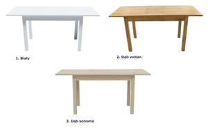 Stół rozkładany prostokątny biel mat - Stivi