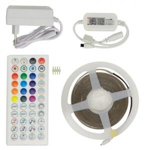 Taśma LED COB RGB 450 15W/m IP20 3m ściemnialna kolorowa zestaw ze sterownikiem i zasilaczem Ecolight