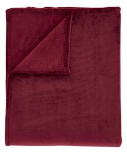 Czerwony koc z mikropluszu 130x170 cm Raschel Velvet – Catherine Lansfield