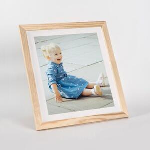 Ramka na zdjęcia 20x20 cm z drewna surowego sosnowa ramka DIY FRAMAI®
