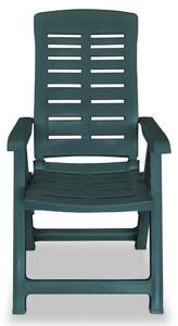 Zestaw zielonych krzeseł ogrodowych - Elexio 3Q