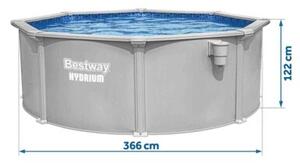 Basen stelażowy Hydrium 366x122 Bestway całoroczny 56574 zestaw