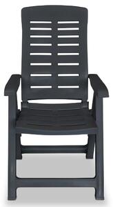 Zestaw szarych krzeseł ogrodowych - Elexio 2Q