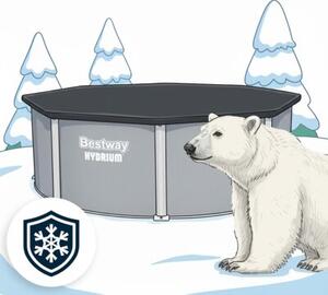 Basen stelażowy Hydrium 366x122 Bestway całoroczny 56574 zestaw