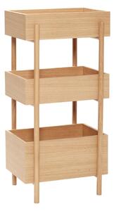 Konsola z litego drewna dębowego 34x43 cm Stack – Hübsch